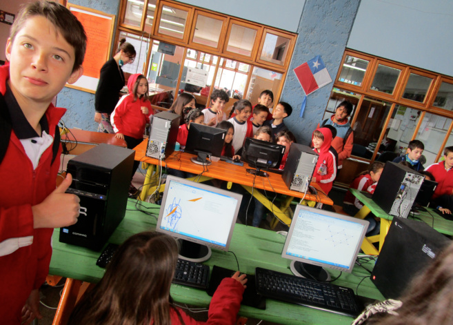 Les ordis sont dans la cour