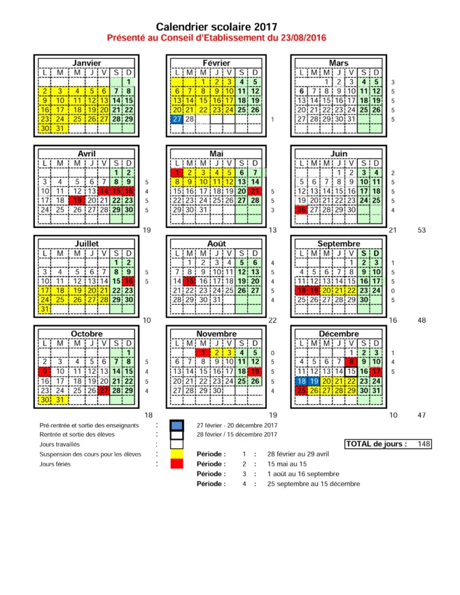 CALENDARIO ANUAL 2017