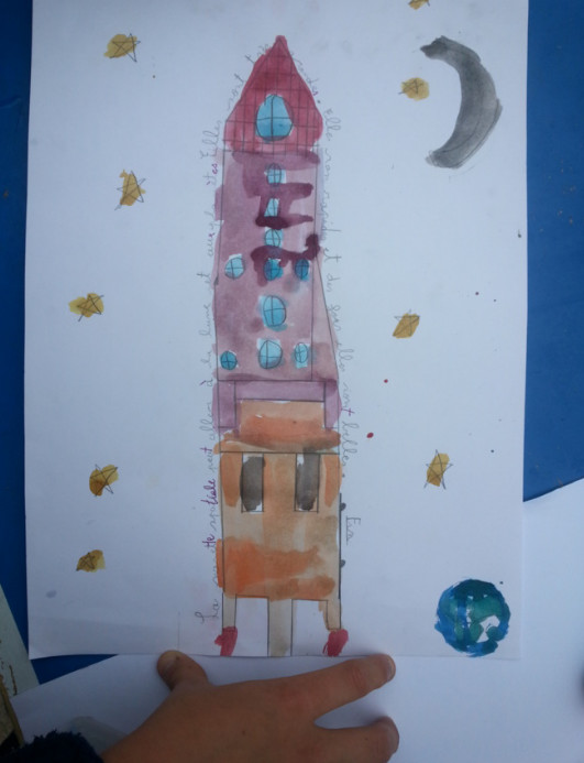 Troisième étape du projet Art du CE2 en cours... Troisième étape du projet Art du CE2 en cours...