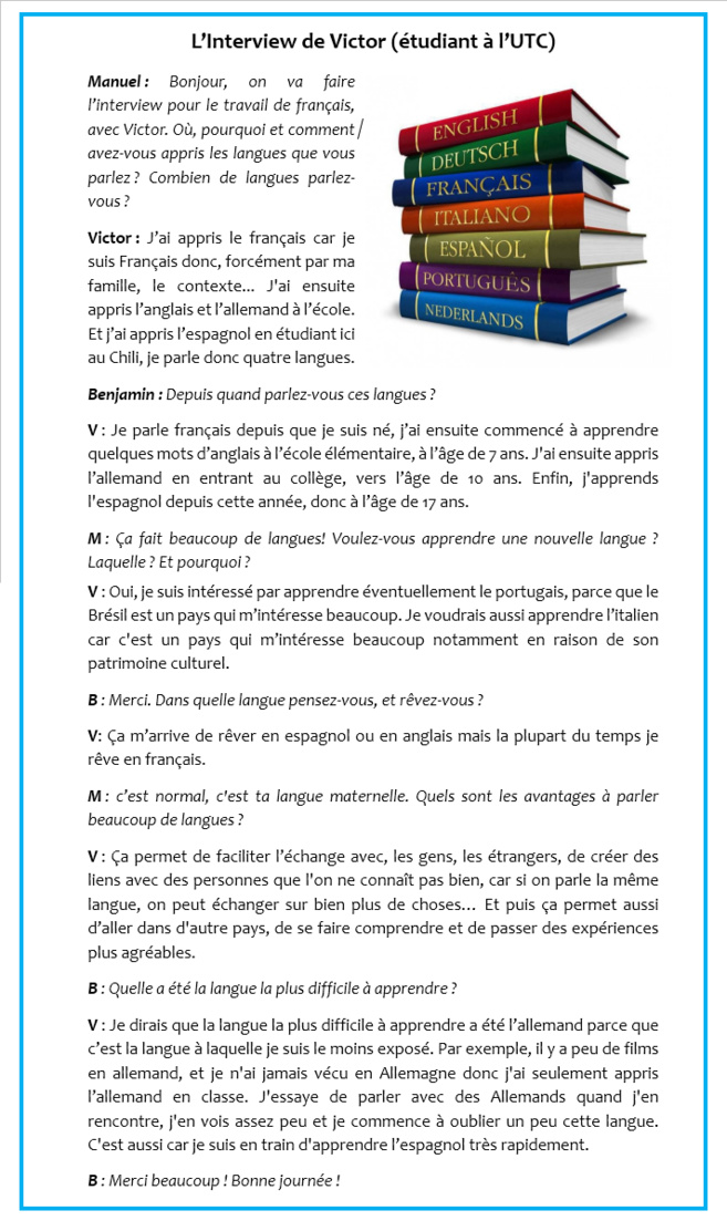 Nous sommes tous bilingues au lycée ! Nous sommes tous bilingues au lycée !