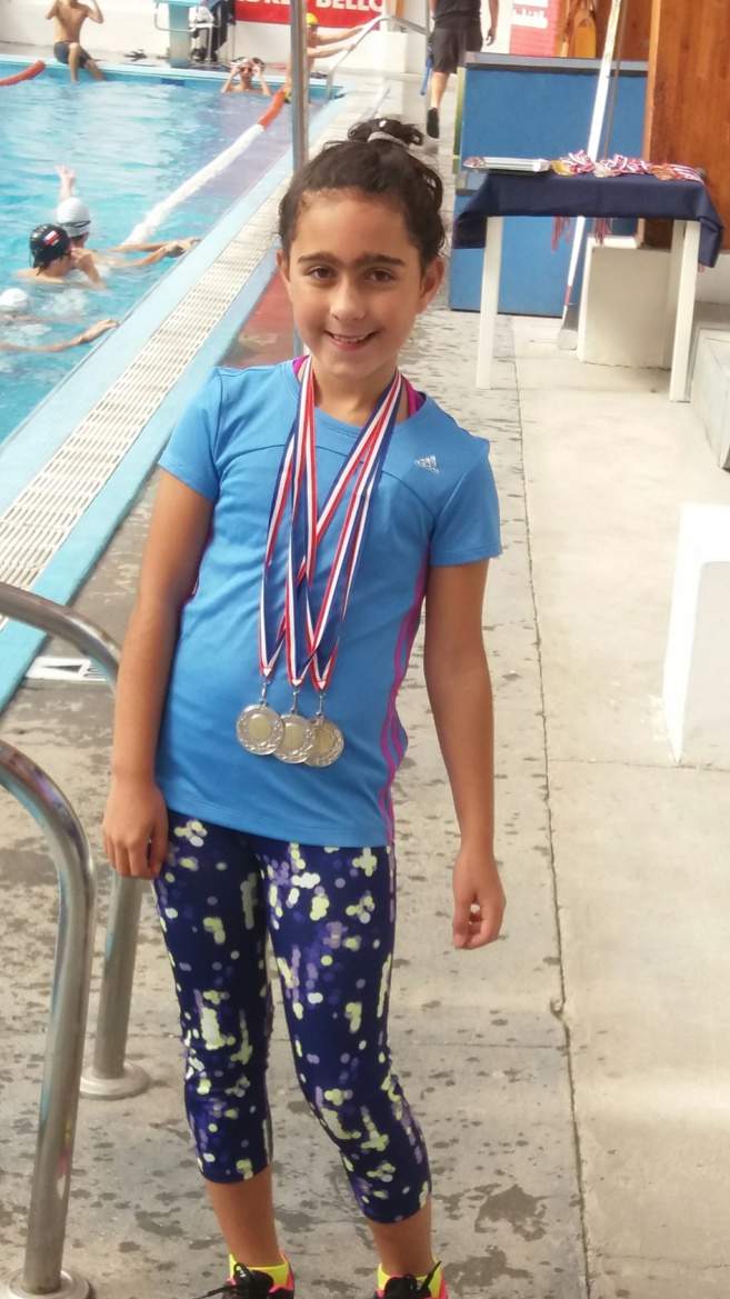 ALUMNA PAULINA GONZÁLEZ SÁNCHEZ : SEGUNDO LUGAR EN LA COPA ADECOP DE NATACIÓN
