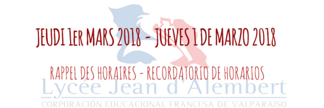 RECORDATORIOS DE 'RENTRÉE' 2018: 