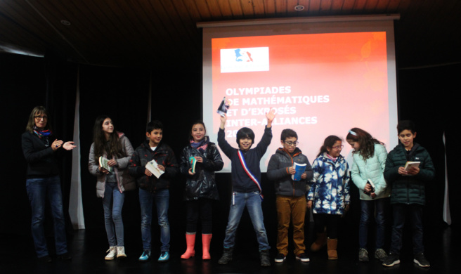 Prix remis aux élèves par notre Directrice du Primaire, Martine Paillard