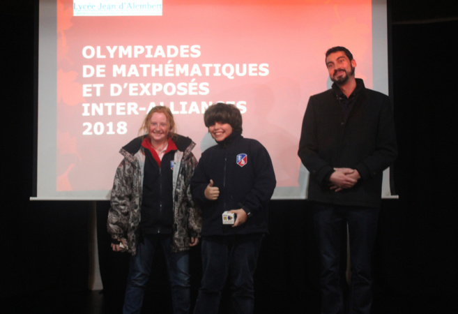 Prix remis par notre professeur Olivier Le Broch