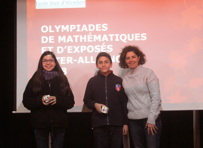 Prix remis par notre proviseure adjointe, Francisca González