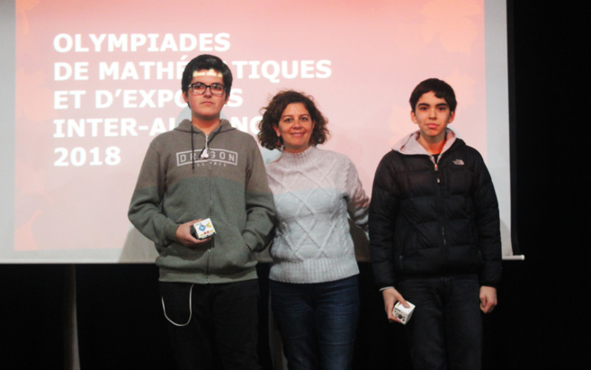 Prix remis par notre proviseure adjointe, Francisca González