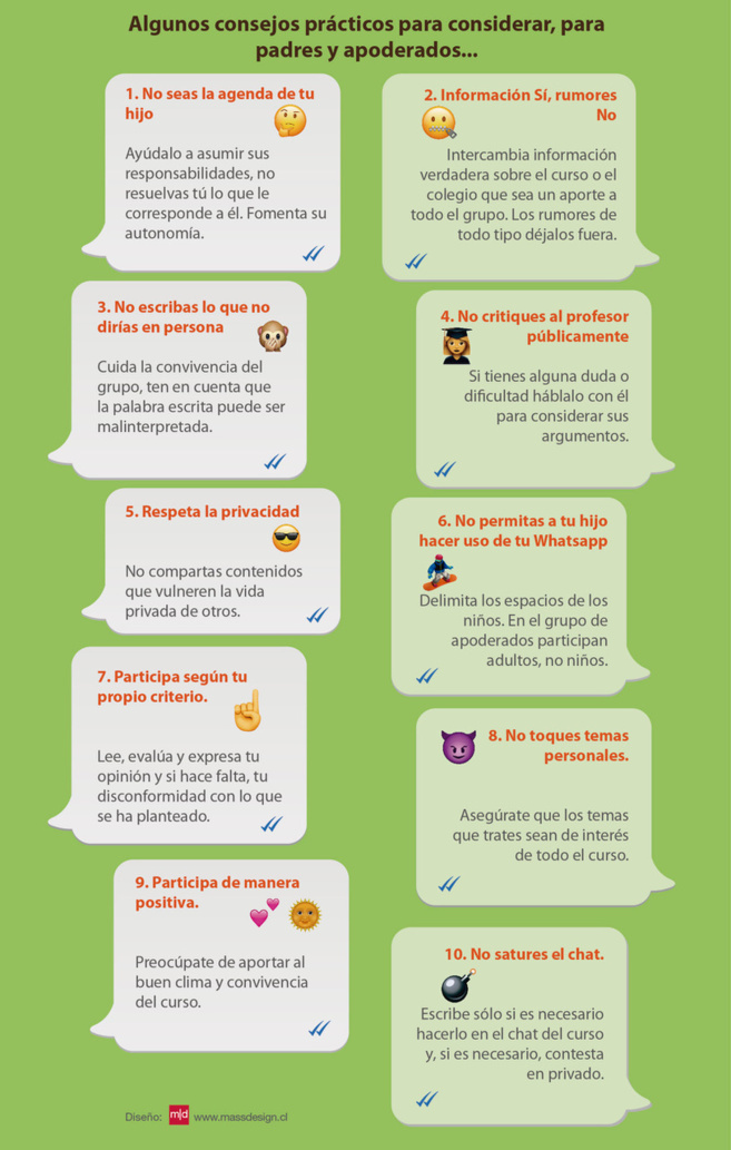 Consejos sobre el uso adecuado del Whatsapp