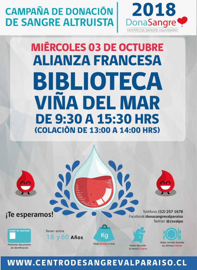 Dona tu sangre, te esperamos