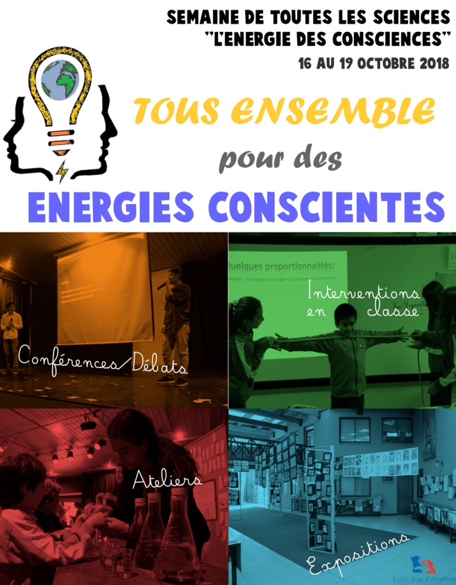 C'est la semaine de toutes les sciences! Voici le programme: C'est la semaine de toutes les sciences! Voici le programme: