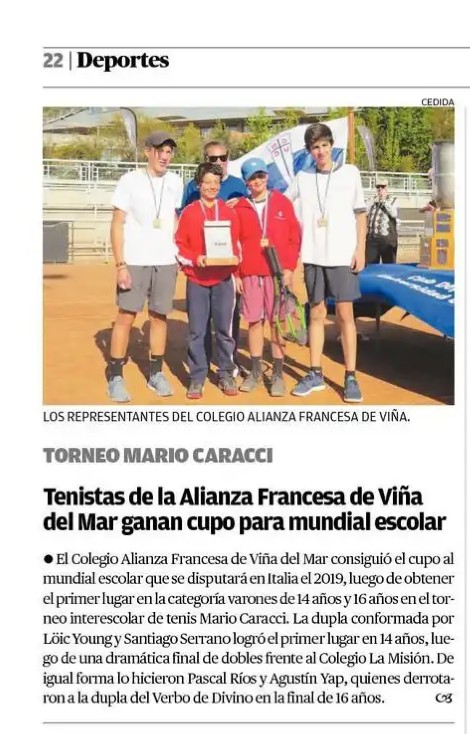 Campeonato Escolar Mario Caracci y clasificación para Mundial Escolar ISF Italia 2019 Campeonato Escolar Mario Caracci y clasificación para Mundial Escolar ISF Italia 2019