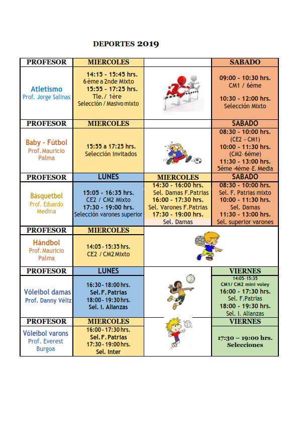 SE INICIAN LOS DEPORTES 2019