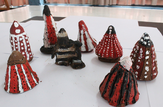 Modeler la matière: créations en terre par nos élèves de 6ème / Modelar la materia: creación en greda por nuestros alumnos de 6to básico