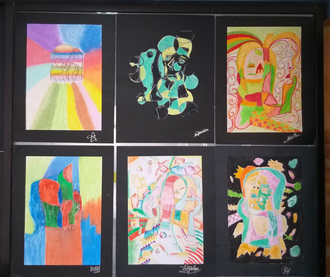 Créations cubistes par nos 2des - Creaciones cubistas por nuestros 2dos medios