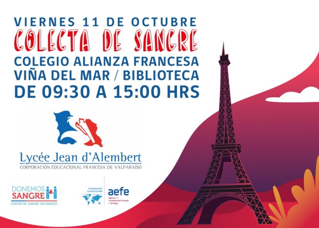 Donación de sangre Lycée Jean d'Alembert (CDI)
