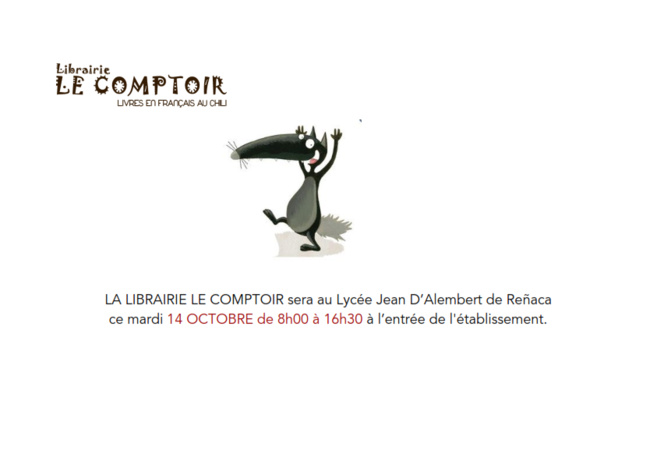 La librairie Le Comptoir au Lycée le 14 de octobre