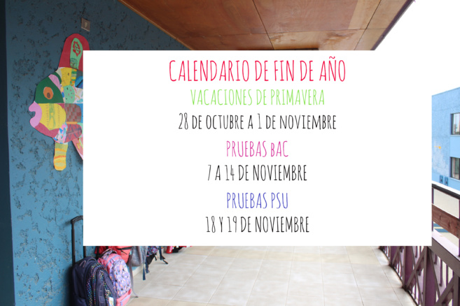 Calendario fin de año 2019