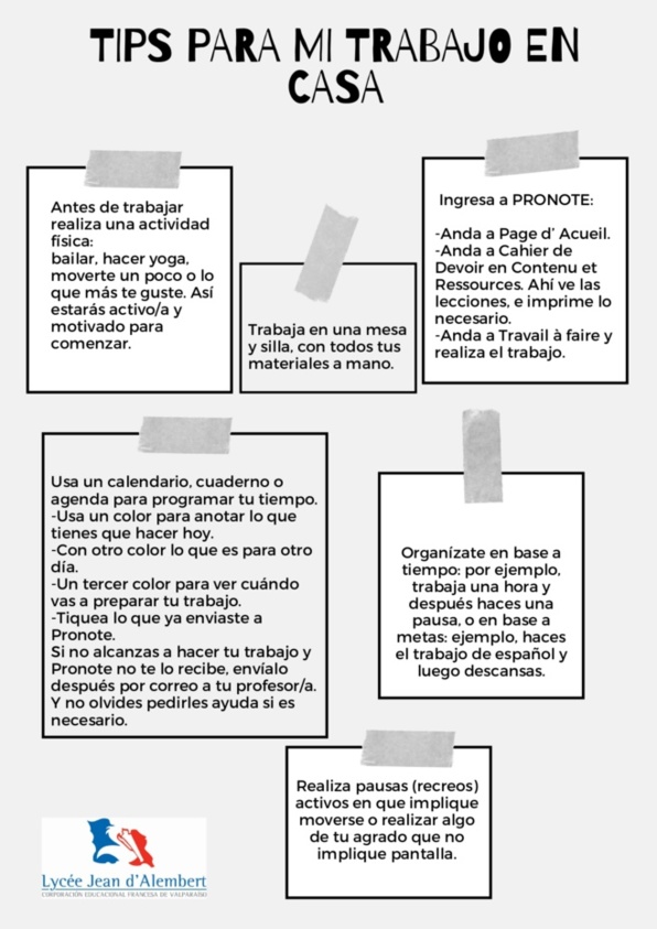 TIPS PARA MI TRABAJO EN CASA