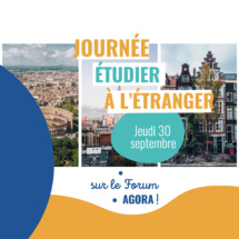 Journée "Étudier à l'étranger" sur AGORA Monde 30/09/21