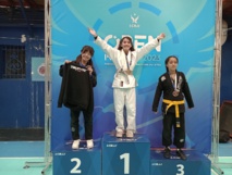 Rafaela Cádiz, élève de 5ème A, remporte l'or au tournoi national de BJJ