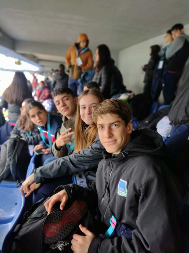 Daniel Risopatrón et Rafael de la Cuadra ont fait partie de l'équipe d'athlétisme de la 5ème région Daniel Risopatrón et Rafael de la Cuadra ont fait partie de l'équipe d'athlétisme de la 5ème région