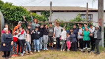 Action de solidarité au Campamento La Cruz