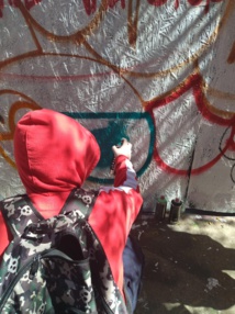 Street Art à Valparaiso avec CM2 Street Art à Valparaiso avec CM2