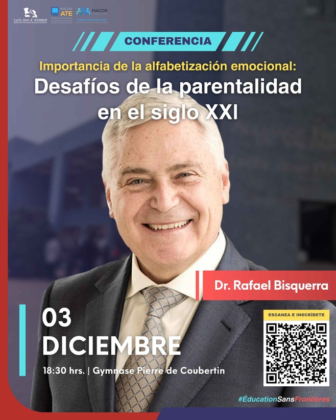 Conferencia con el experto en educación emocional, Rafael Bisquerra