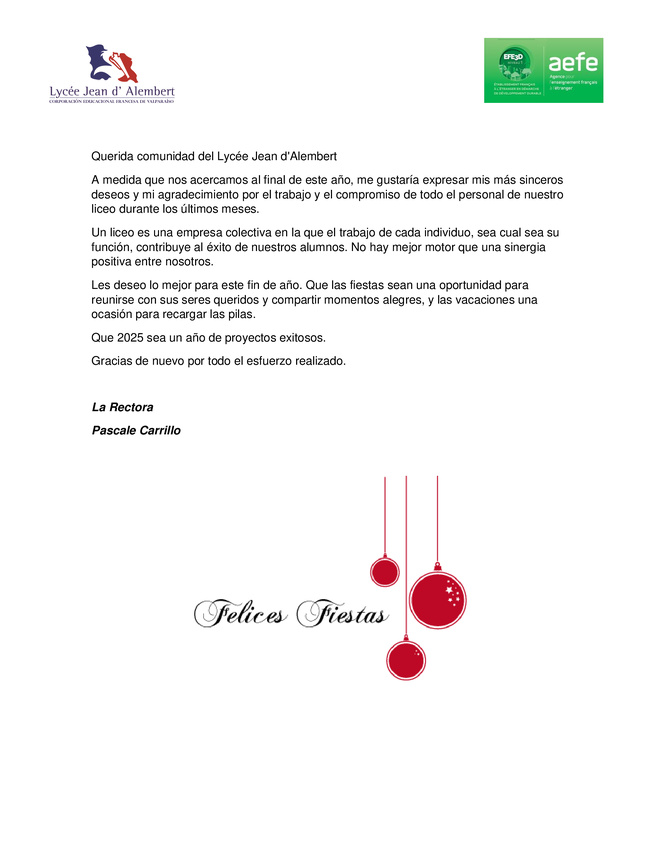 Joyeuses Fêtes ! Joyeuses Fêtes !