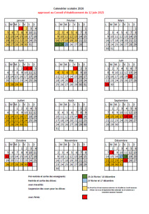 Calendrier Scolaire 2026 Calendrier Scolaire 2026