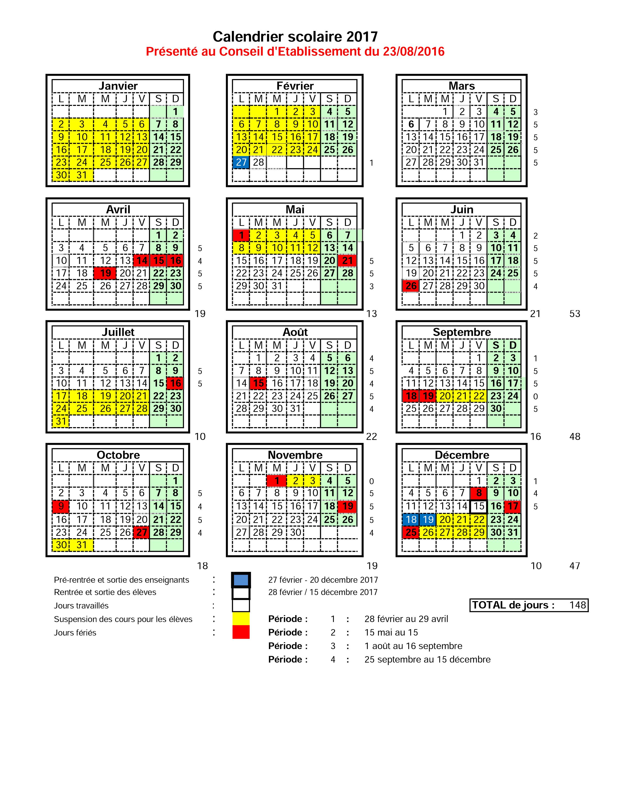 CALENDARIO ANUAL 2017