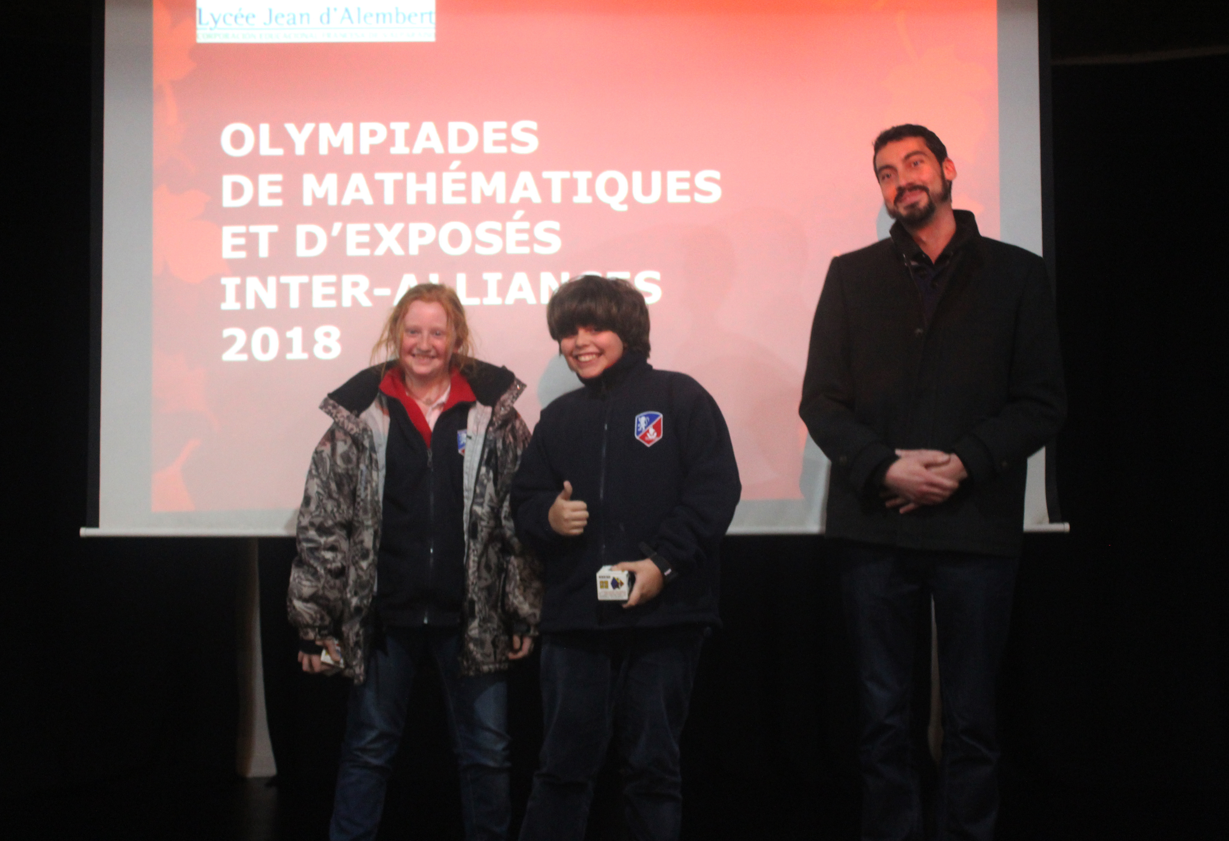 Prix remis par notre professeur Olivier Le Broch