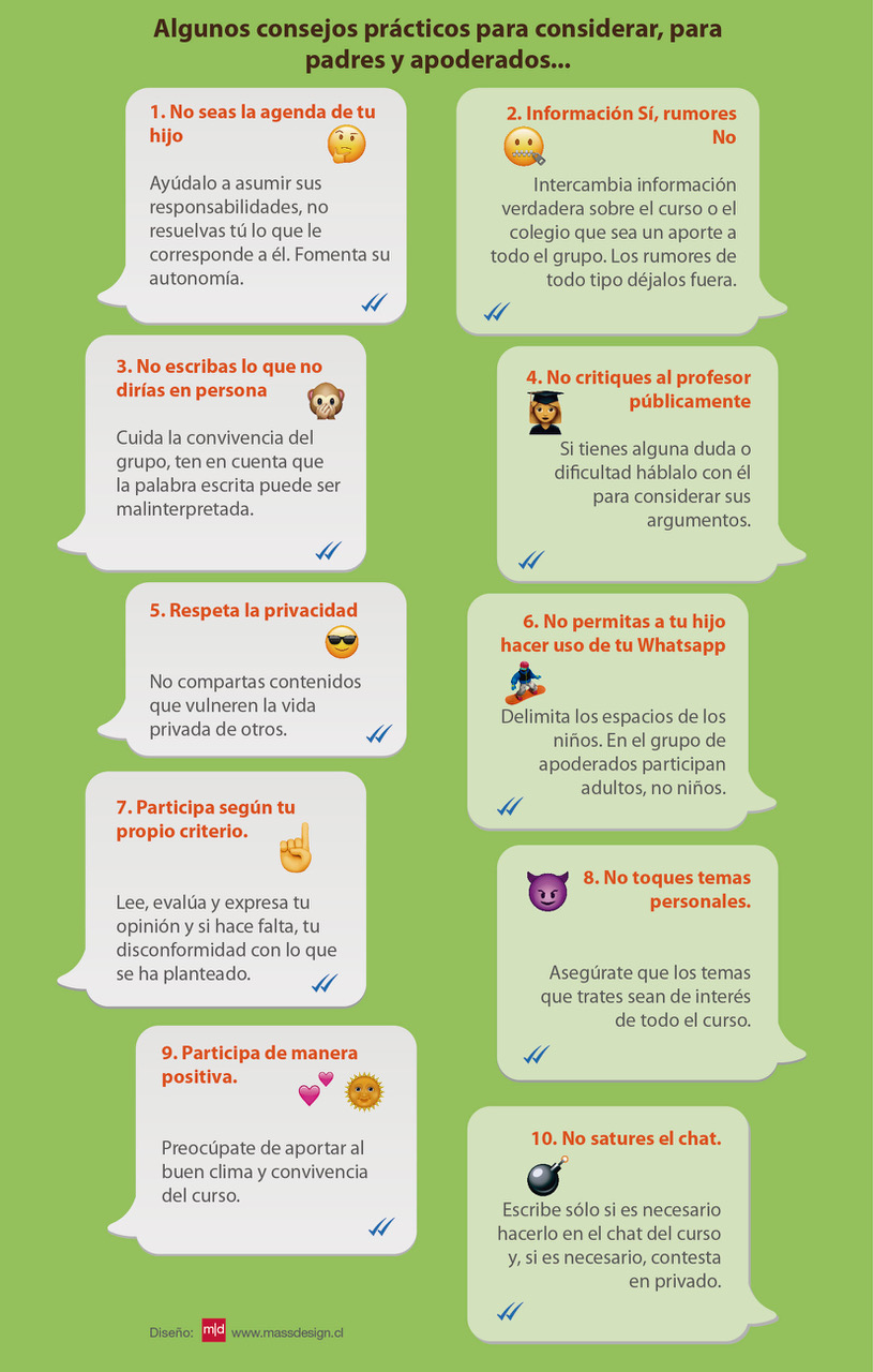 Consejos sobre el uso adecuado del Whatsapp