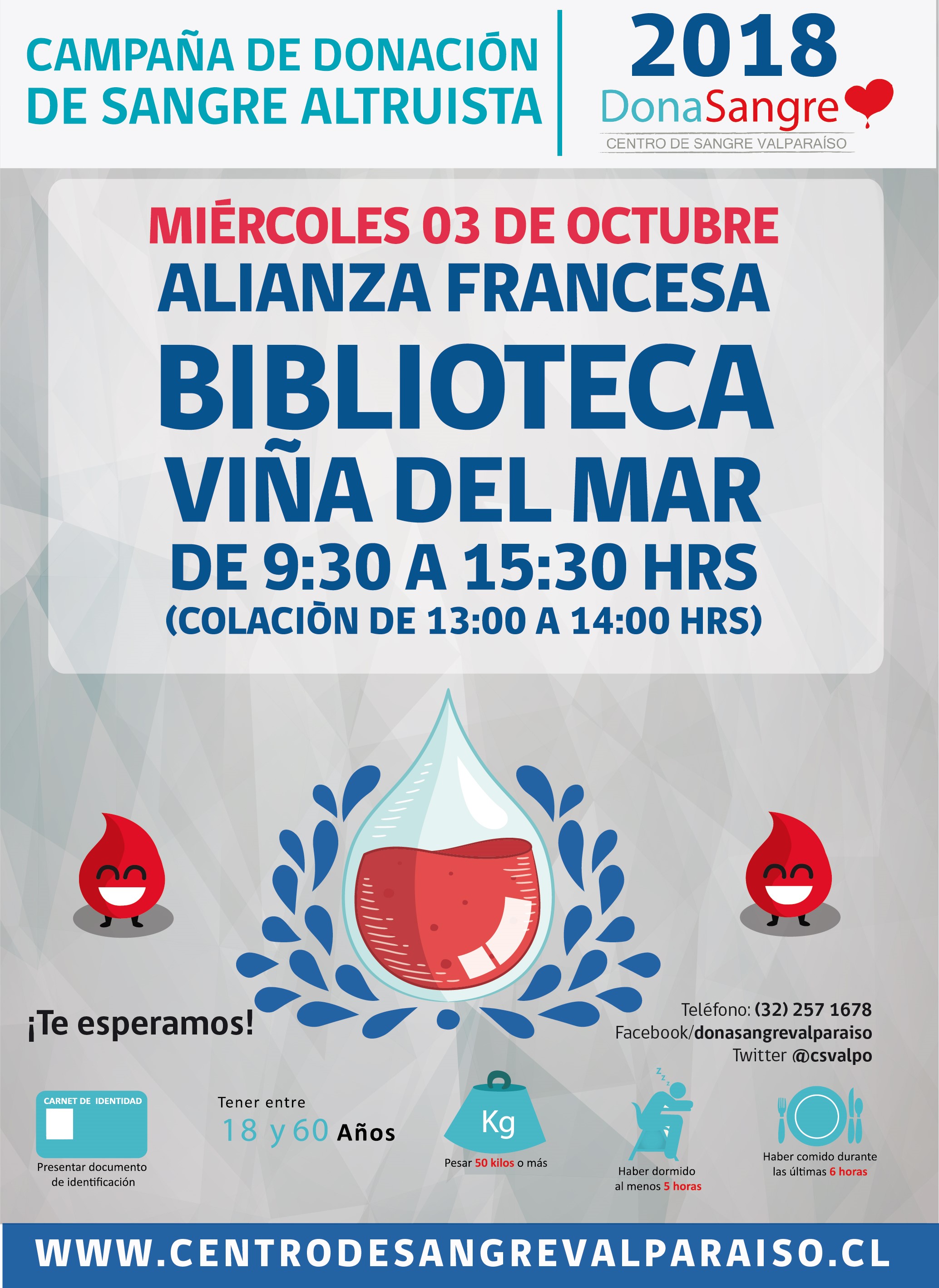 Dona tu sangre, te esperamos