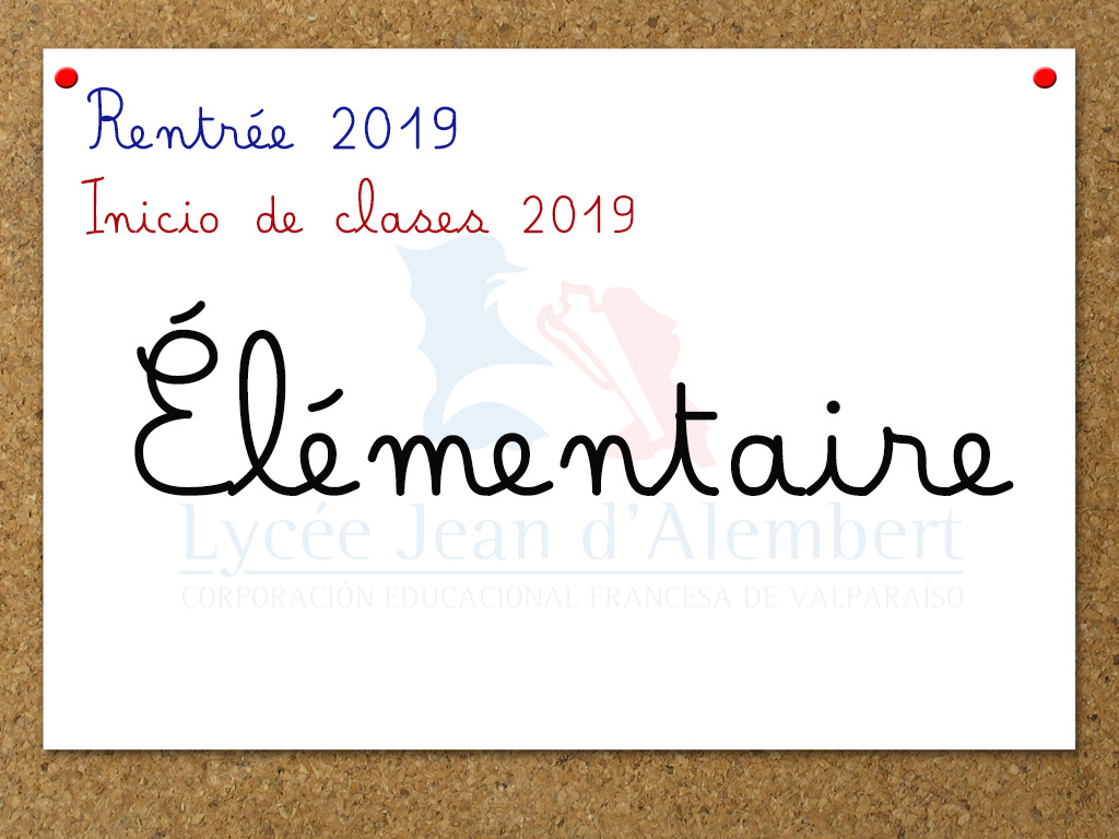 Rentrée Élémentaire (CP-CM2): Informaciones, lista de útiles, reuniones de inicio de año 2019
