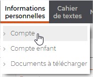 PRN: Completar la ficha de contacto Apoderados / Renseigner la fiche contact Parents