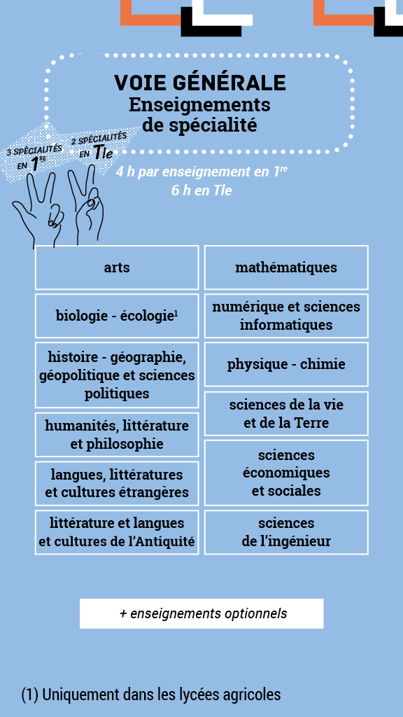 Réforme du Bac : Présentation de certaines spécialités