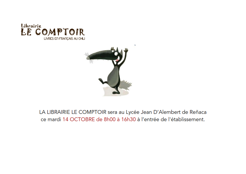 La librairie Le Comptoir au Lycée le 14 de octobre