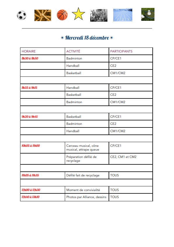 Programme des Alliances de Primaire