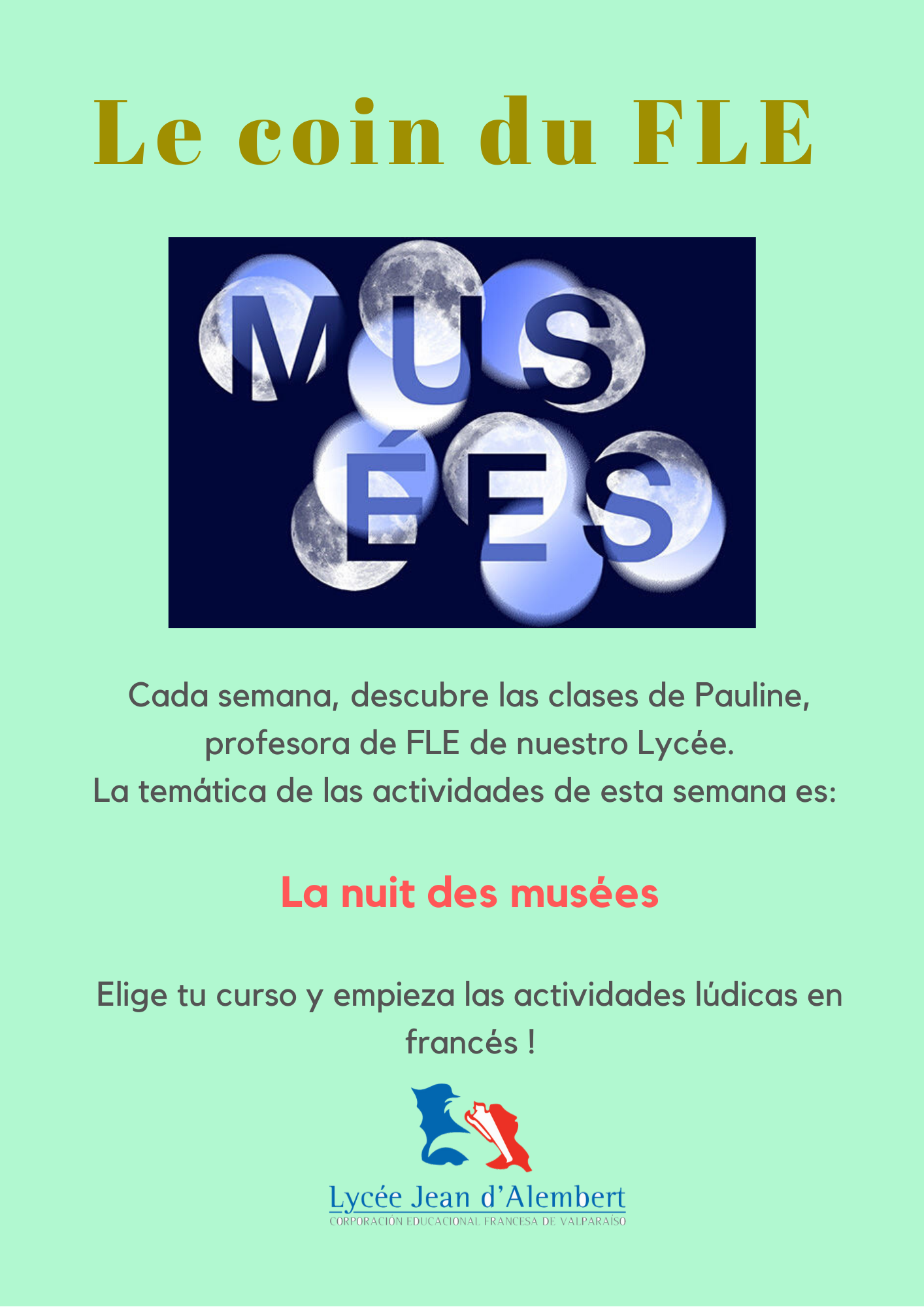 Padlets de la bibliothèque, du FLE et des activités motrices pour les élèves