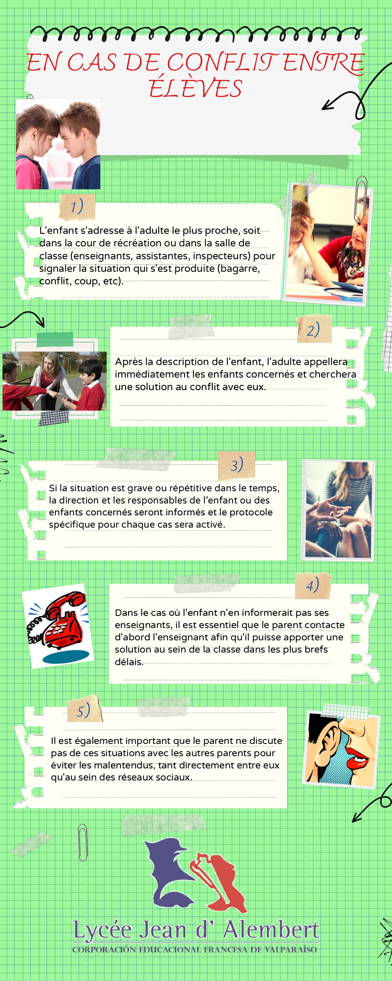 En cas de conflit entre élèves