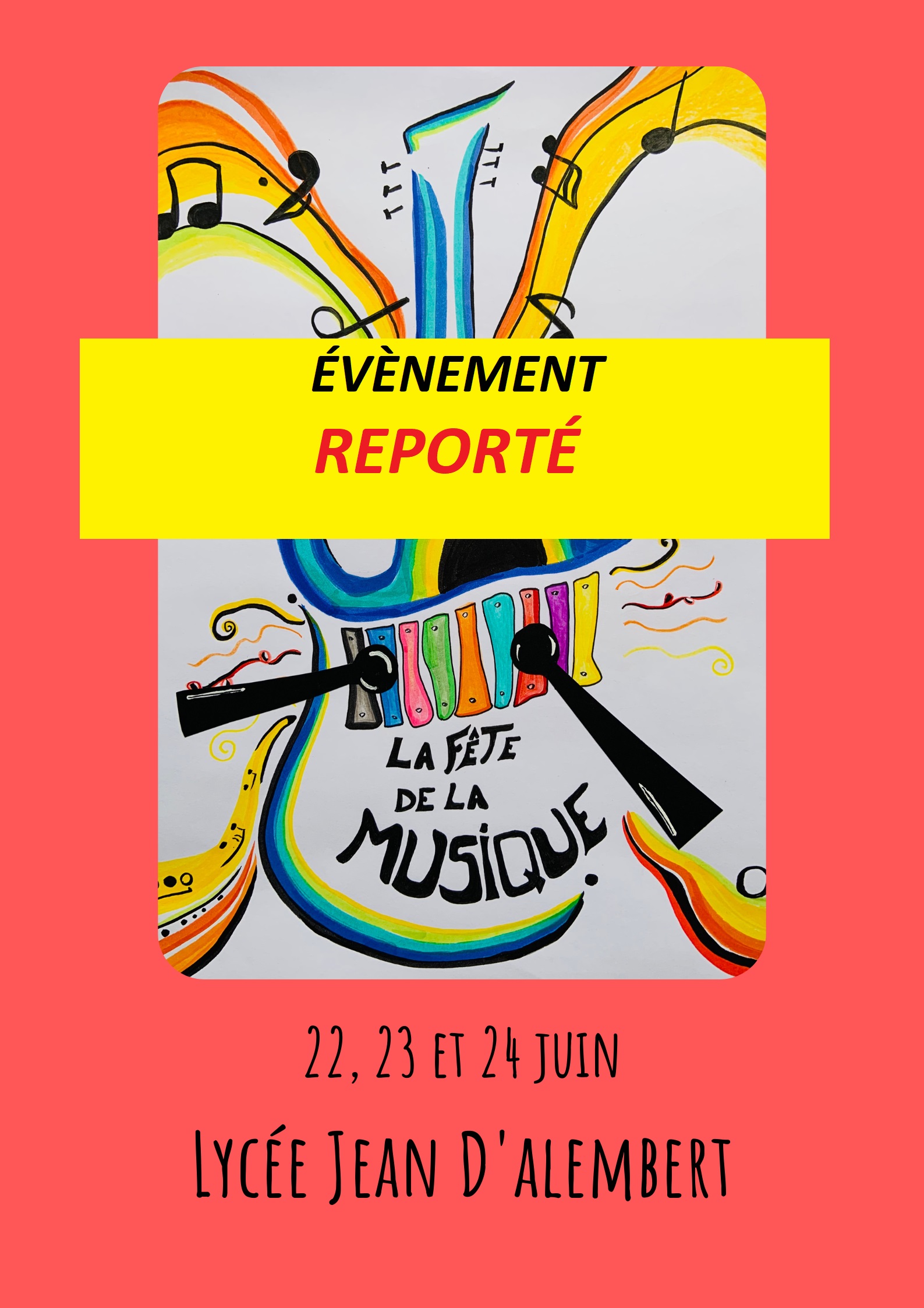 Fête de la musique 2022 - évènement reporté