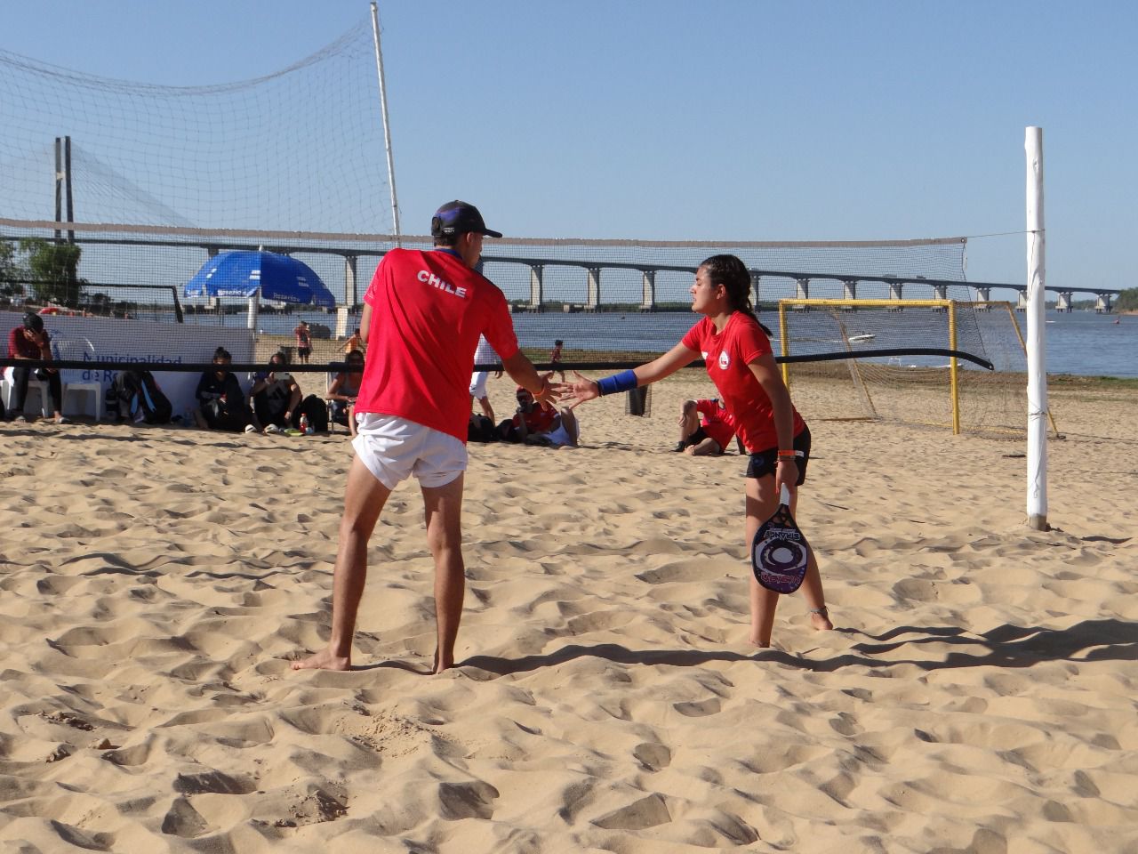 Julieta Ríos y Pascal Ríos en los PANAMERICANOS DE BEACH TENNIS ROSARIO 2022