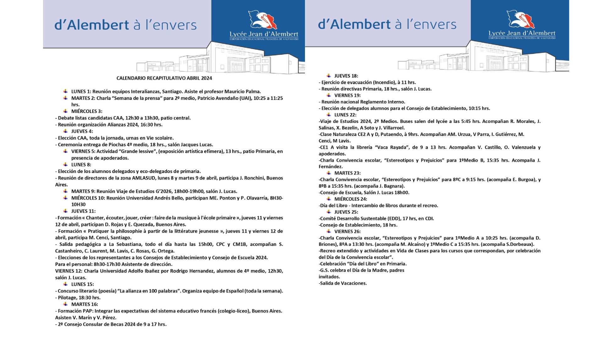 Journal de bord - Bitacoras 