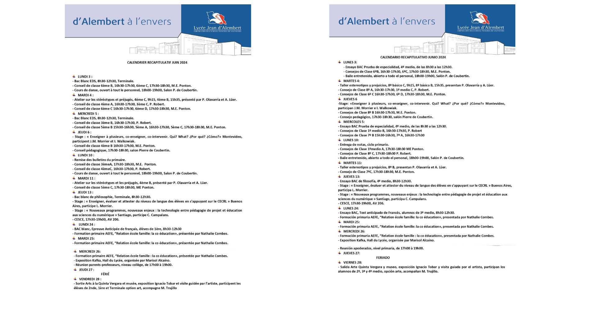 Journal de bord - Bitacoras 