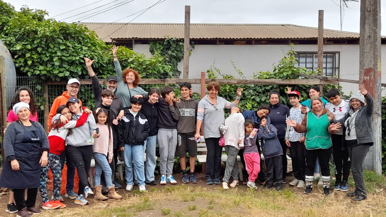 Action de solidarité au Campamento La Cruz