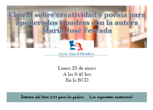 LA SEMANA DEL LIBRO: CHARLA PARA LOS APODERADOS 