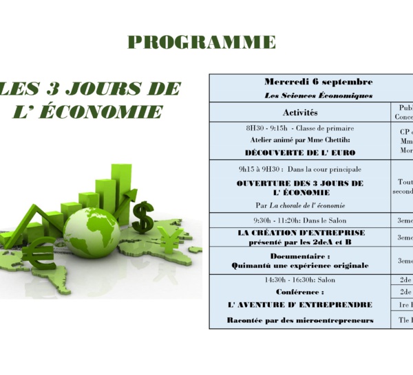 LES TROIS JOURS DE L'ÉCONOMIE 2017 - LOS TRES DÍAS DE LA ECONOMíA 2017