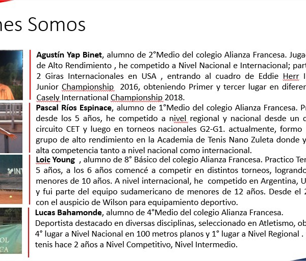 Participarán en el Mundial Escolar de Tenis este 2019 en Italia, qué orgullo !
