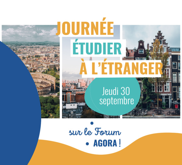 Journée "Étudier à l'étranger" sur AGORA Monde 30/09/21