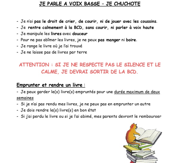 Le Règlement de la BCD